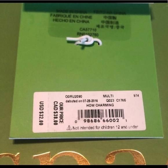 Kate Spade “How Charming” (1) Moustache Charm - Picture 2 of 3